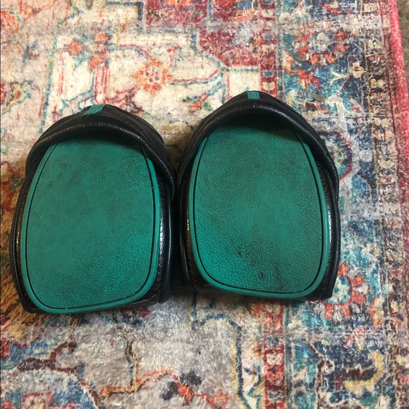 Tieks Clarks Black and Teal Flats - Picture 2 of 5